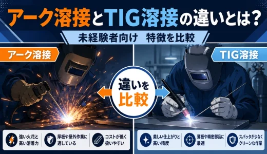 アーク溶接とTIG溶接の違いとは？未経験者向けに比較
