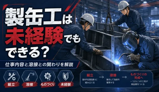 製缶工は未経験でもできる？仕事内容と溶接との関わりを解説