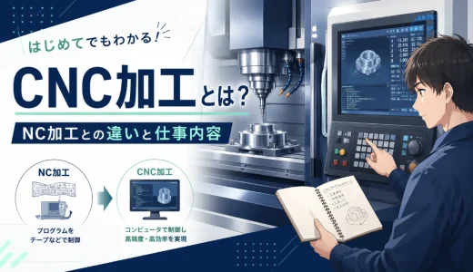 CNC加工とは？未経験者向けにNC加工との違いと仕事内容を解説