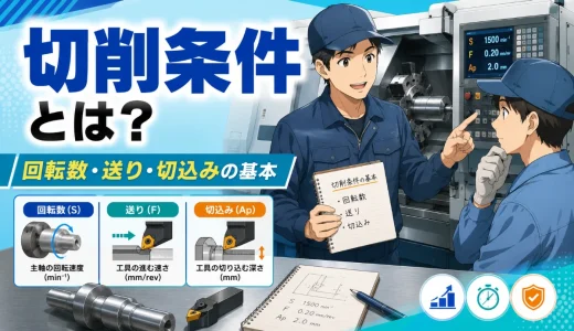 切削条件とは？金属加工で見る回転数・送り・切込みの基本