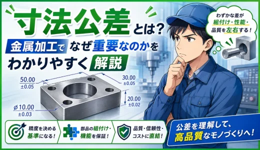 寸法公差とは？金属加工でなぜ重要なのかをわかりやすく解説