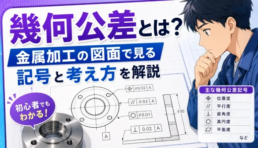 幾何公差とは？金属加工の図面で見る記号と考え方を解説