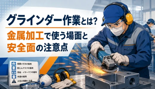 グラインダー作業とは？金属加工での仕事内容と安全の基本を解説