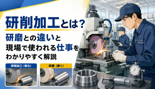 研削加工の仕事とは？研磨加工との違いと仕上げ工程の役割を解説