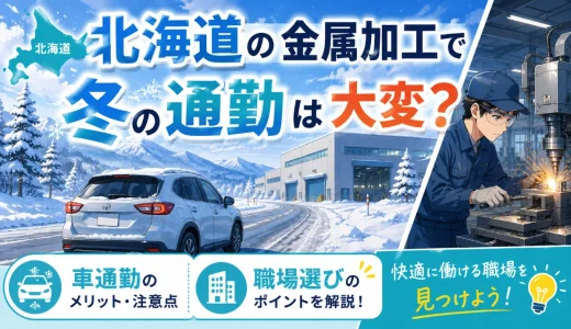 北海道の金属加工で冬の通勤は大変？車通勤と職場選びのポイント