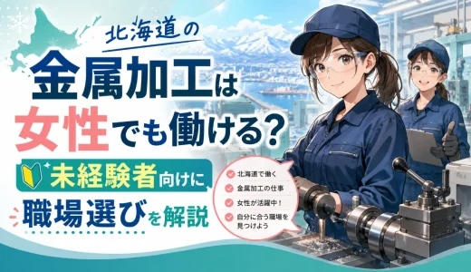 北海道の金属加工は女性でも働ける？未経験者向けに職場選びを解説