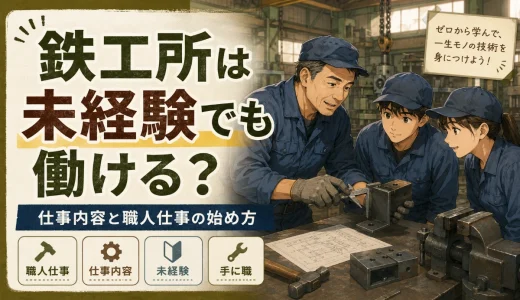 鉄工所は未経験でも働ける？仕事内容と職人仕事の始め方