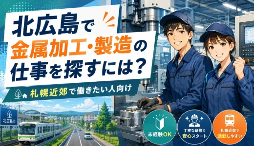 北広島で金属加工・製造の仕事を探すには？札幌近郊で働きたい人向け