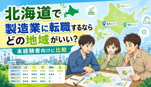 北海道で製造業に転職するならどの地域がいい？未経験者向けに比較