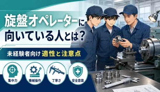 旋盤オペレーターに向いている人とは？未経験者が知りたい適性と働き方