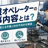 旋盤オペレーターの仕事内容とは?未経験から覚える作業と向き不向き