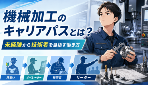 機械加工のキャリアパスとは？未経験から技術者を目指す働き方