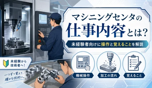 マシニングセンタの仕事内容とは？未経験者向けに操作と覚えることを解説