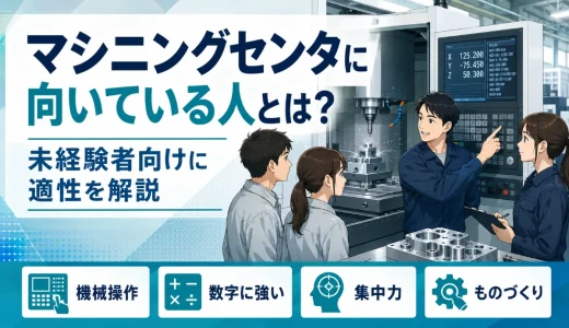 マシニングセンタに向いている人とは？未経験者向けに適性と働き方を解説