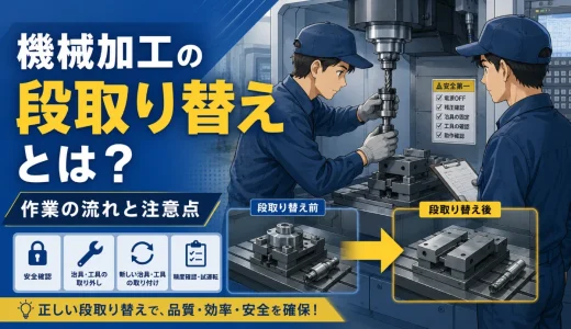 機械加工の段取り替えとは？未経験者向けに作業の流れと注意点を解説