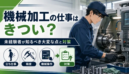 機械加工の仕事はきつい？未経験者が知るべき大変な点と対策