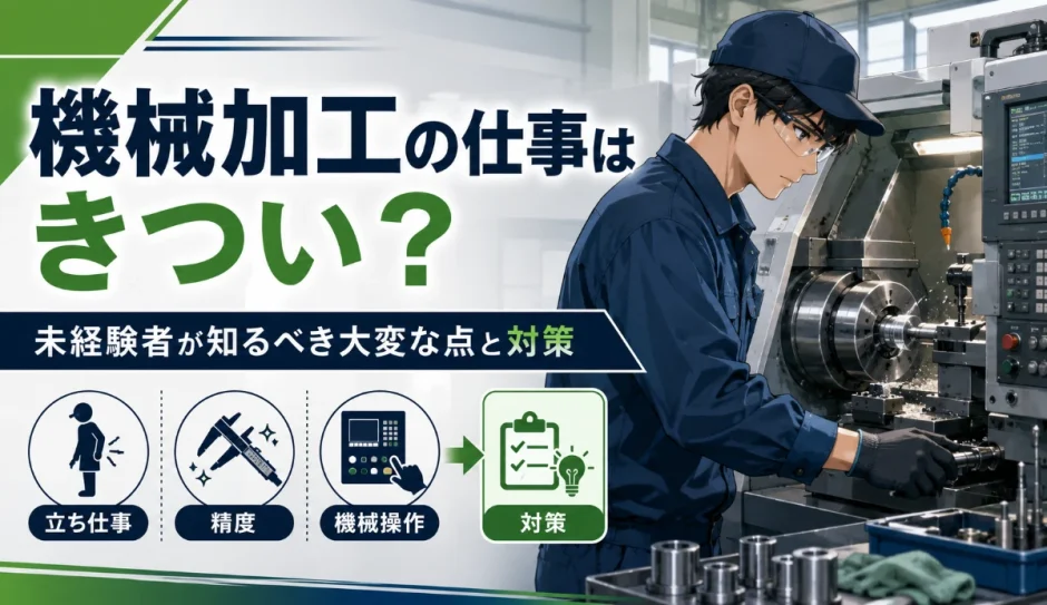 機械加工の仕事はきつい？未経験者が知るべき大変な点と対策