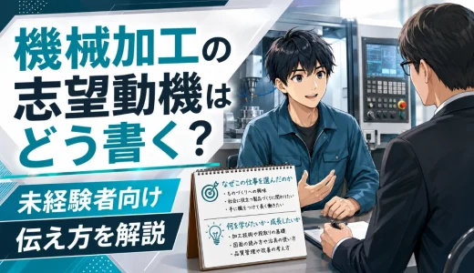 機械加工の志望動機はどう書く？未経験者向けに伝え方を解説