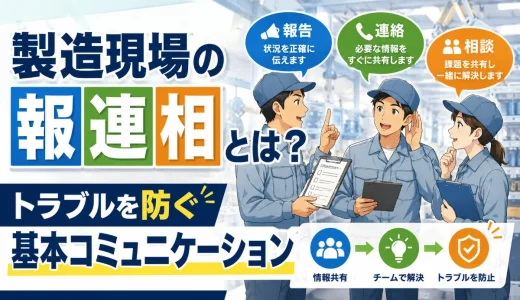 製造現場の報連相とは？トラブルを防ぐ基本コミュニケーション