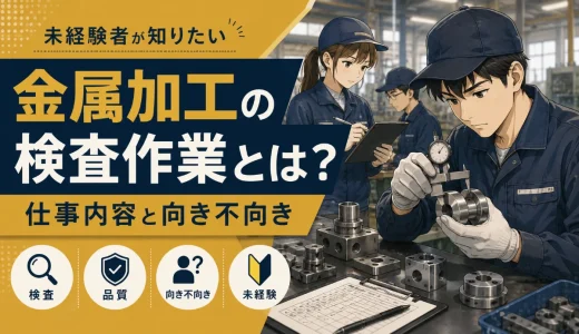 金属加工の検査作業とは？未経験者が知りたい仕事内容と向き不向き