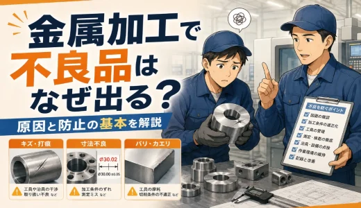 金属加工で不良品はなぜ出る？未経験者向けに原因と防止の基本を解説