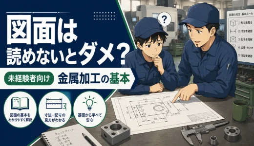 金属加工の図面は読めないとダメ？未経験者向けに基本を解説