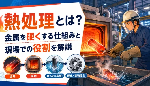金属の熱処理の仕事とは？焼入れ・焼戻しの基本をわかりやすく解説