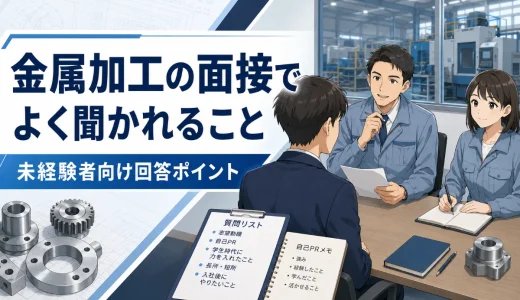 金属加工の面接でよく聞かれること｜未経験者向け回答ポイント