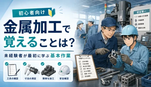 金属加工で覚えることは多い？未経験者が最初に学ぶ基本作業を解説