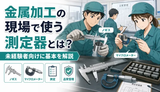 金属加工の現場で使う測定器とは？未経験者向けに基本を解説