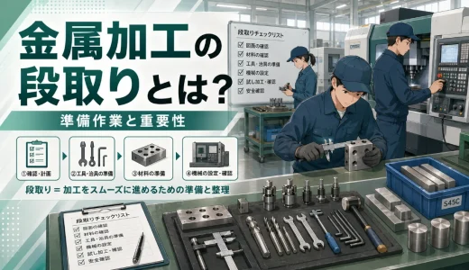 金属加工の段取りとは？未経験者が知っておきたい準備作業と重要性