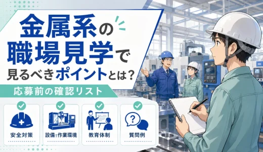 金属系の職場見学で見るべきポイントとは？応募前の確認リスト