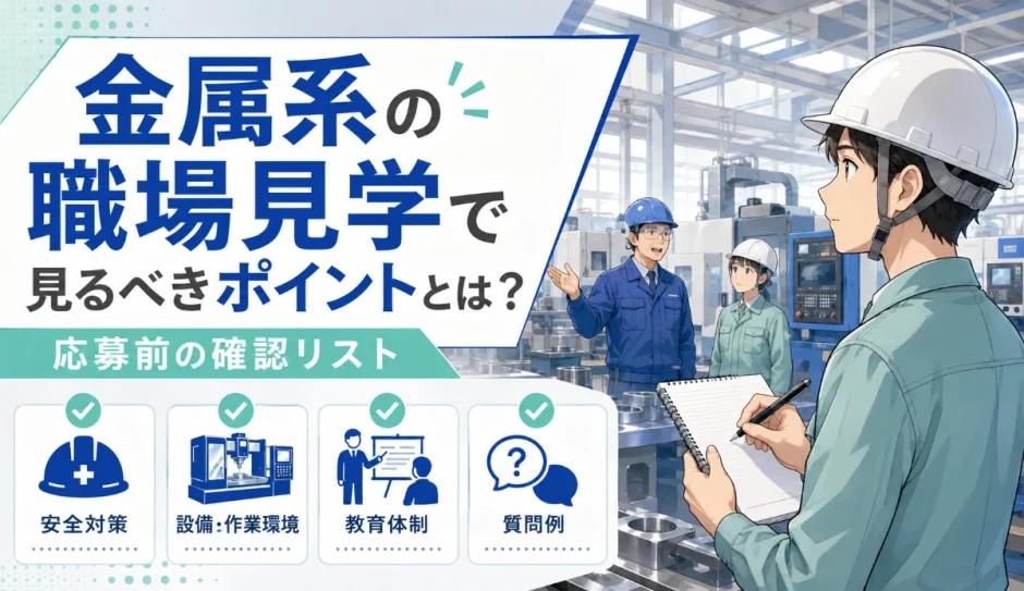 金属系の職場見学で見るべきポイントとは？応募前の確認リスト