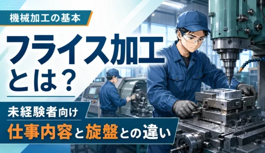 フライス加工とは？未経験者向けに仕事内容と旋盤との違いを解説