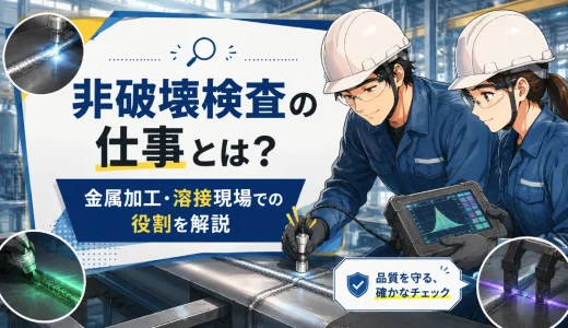 非破壊検査の仕事とは？金属加工・溶接現場での役割を解説