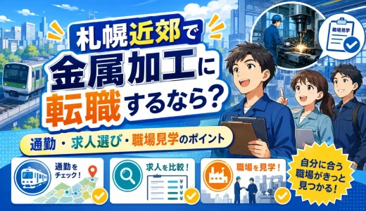 札幌近郊で金属加工に転職するなら？通勤・求人選び・職場見学のポイント