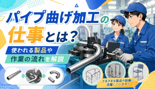 パイプ曲げ加工の仕事とは？使われる製品や作業の流れを解説
