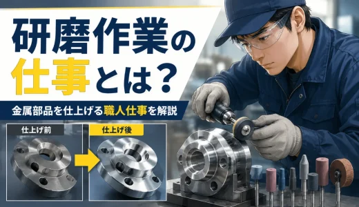 研磨仕上げの仕事とは？金属部品をきれいに整える職人仕事を解説