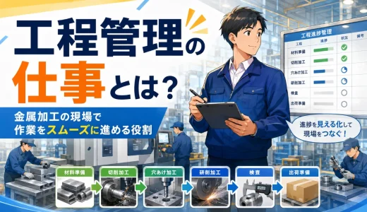 工程管理の仕事とは？金属加工の現場で作業をスムーズに進める役割