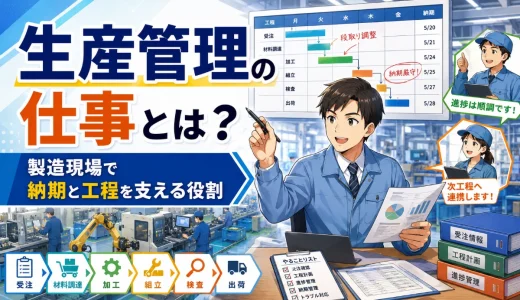 生産管理の仕事とは？製造現場で納期と工程を支える役割