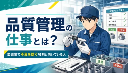 品質管理の仕事とは？製造業で不良を防ぐ役割と向いている人