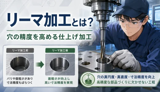 リーマ加工とは？穴の精度を高める仕上げ加工を解説