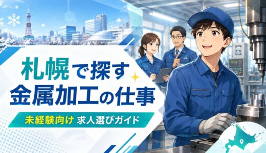 札幌で金属加工の仕事を探すには？未経験者向けに求人選びを解説