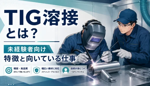 TIG溶接とは？未経験者が知りたい特徴と向いている仕事
