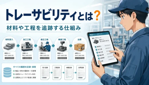 トレーサビリティとは？製造業で材料や工程を追跡する仕組み