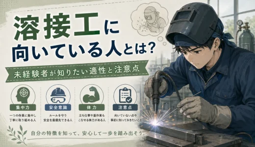 溶接工に向いている人とは？未経験者が知りたい適性と注意点