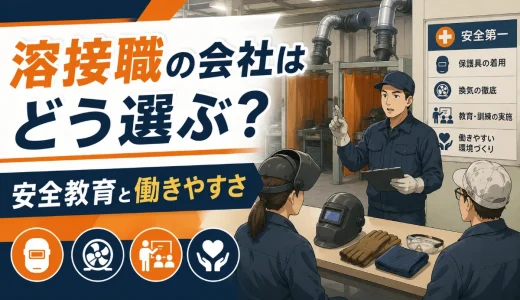 溶接職の会社はどう選ぶ？安全教育と働きやすさの確認ポイント