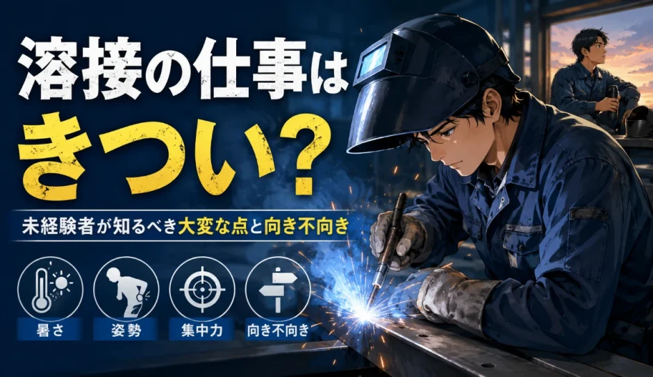 溶接の仕事はきつい？未経験者が知るべき大変な点と向き不向き