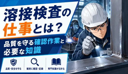 溶接検査の仕事とは？品質を守る確認作業と必要な知識