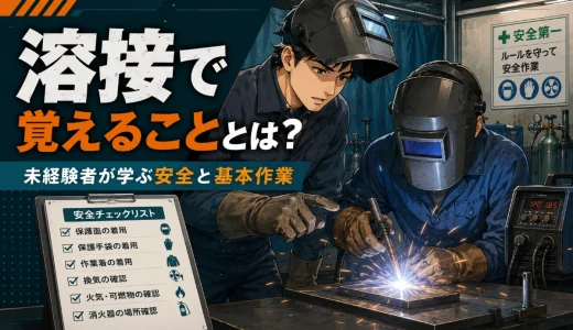 溶接で覚えることとは？未経験者が最初に学ぶ安全と基本作業